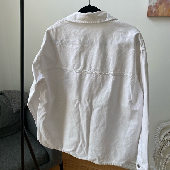 Zara White Denim Jacket - Picture 2 of 3